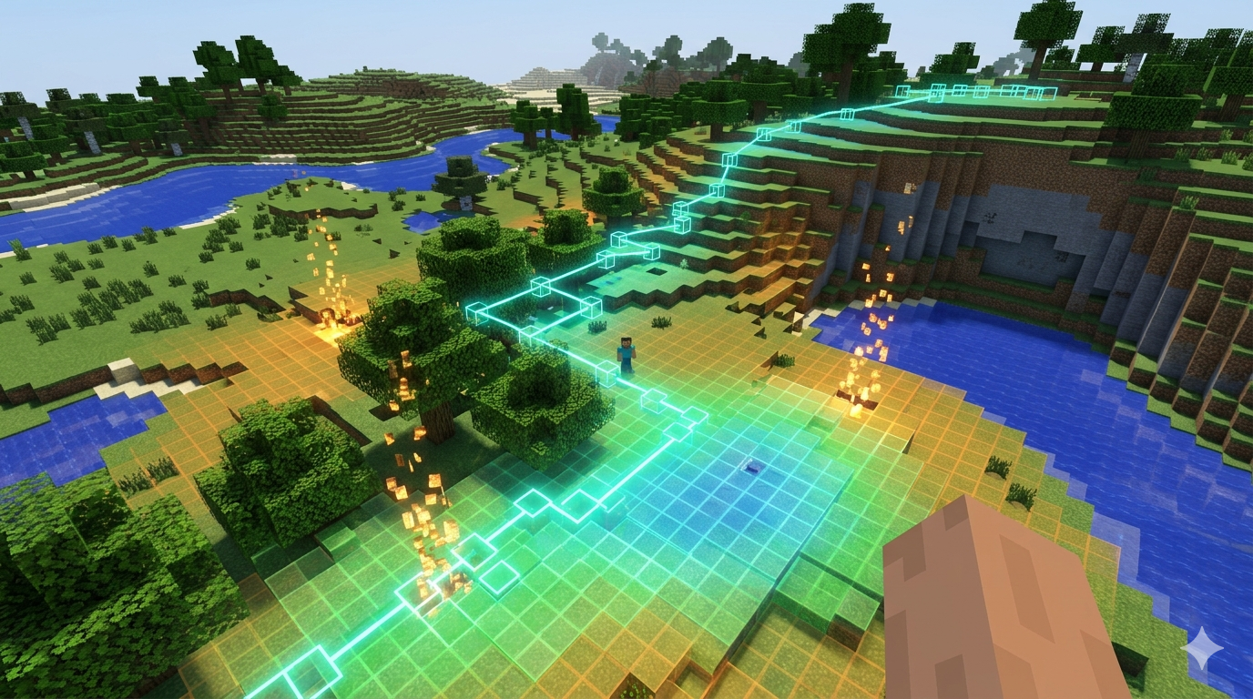 Minecraft MDP agent visualization